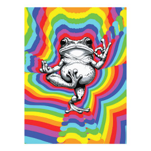 Zen Frosch Meisterwerk Fotodruck