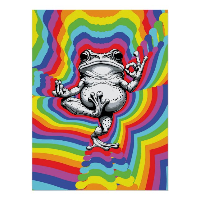 Zen Frosch Meisterwerk Poster (Vorderseite)