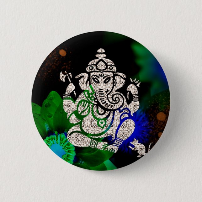 Zen Ganesh Button (Vorderseite)