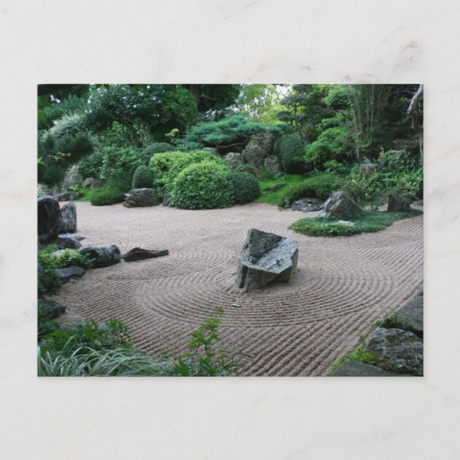 Zen Garden H Paysage Jardin Photographie Carte pos (Devant)