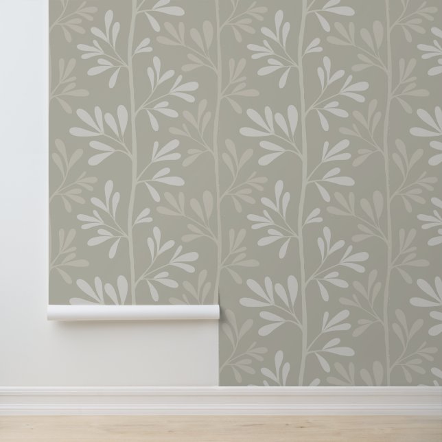 Zen Garden Stems XL 5 minimal botanisch Tapete (Anwendung)