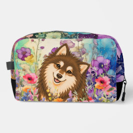 ZEN GARTEN Lapphund Braun - Kulturbeutel Waschbeutel