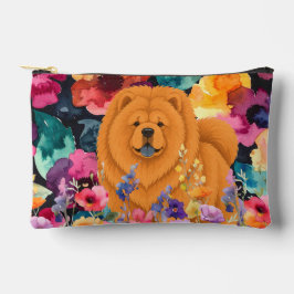 ZEN GARTEN Red Chow - Kleine Accessoire-Tasche Zubehörtasche