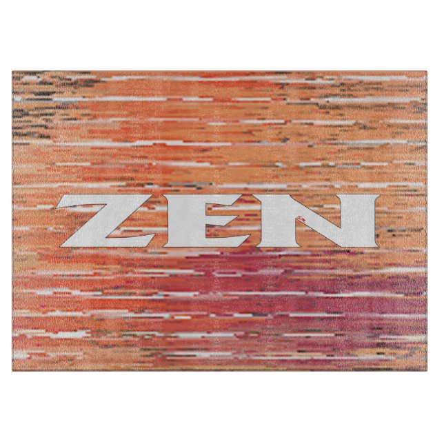 Zen-Glasschneidebrett Schneidebrett (Vorderseite)