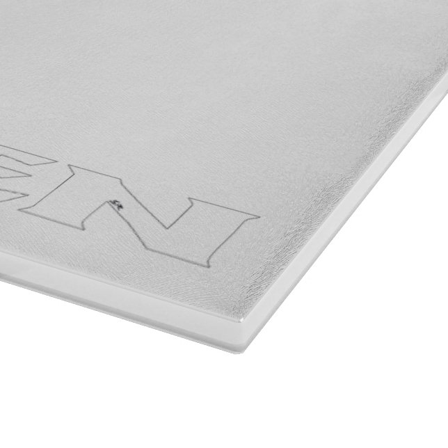 Zen-Glasschneidplatte Schneidebrett (Ecke)