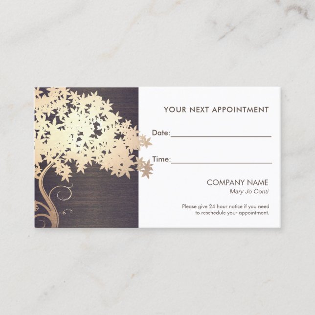 Zen Gold Branch Salon et carte de rendez-vous Spa (Devant)
