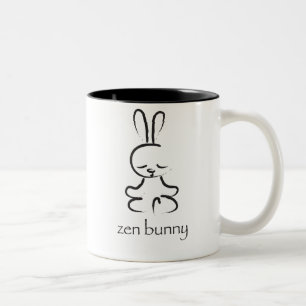 Zen-Häschen Zweifarbige Tasse