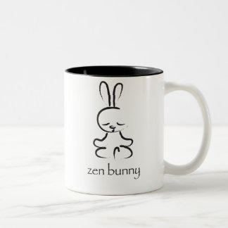 Zen-Häschen Zweifarbige Tasse