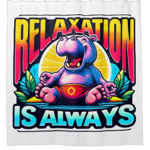 Zen Hippo Duschvorhang