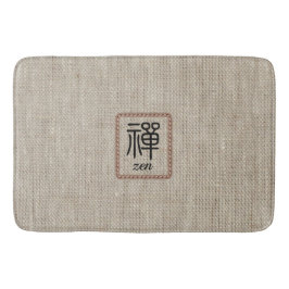 Zen-Imitate bedrucken schlichte, beige Badematte