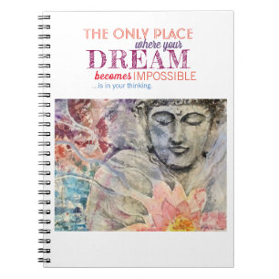 Zen-Inspirations-Zitat-Buddha-Kunst-Notizbuch Notizblock
