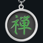 Zen-japanisches Kanjikalligraphie Symbol Versilberte Kette<br><div class="desc">Für eher wie dieses Besuch Über diesen Entwurf: Kanji sind die adoptierten logografischen (oder ideaographic) chinesischen Schriftzeichen, die im modernen japanischen Schreibenssystem benutzt werden. Der japanische Ausdruck "Kanji" für die chinesischen Schriftzeichen bedeutet buchstäblich "Han-Charaktere" und ist der gleiche schriftliche Ausdruck in der chinesischen Sprache, zum sich auf des Charakterschreibenssystems "hanzi...</div>