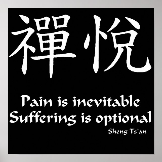 Zen Joy - Schmerz Poster (Vorne)