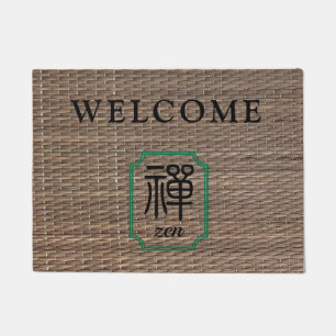 Zen-Kalligraphie auf Täami personalisiert Fußmatte