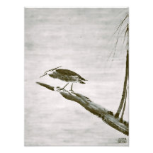 Zen-Klassiker - Sesshu - Reiher und Weide
