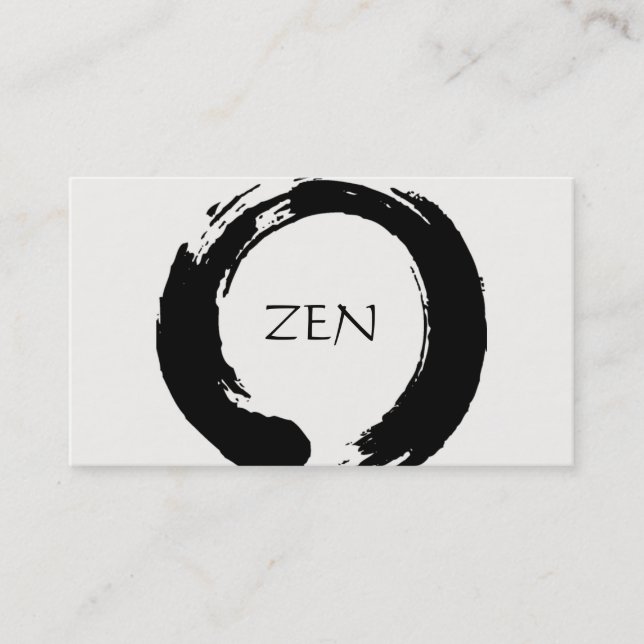 Zen-Kreis-Meditations-Visitenkarte Visitenkarte (Vorderseite)