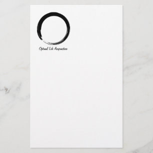 Zen-Kreis mit Logo v3 Briefpapier