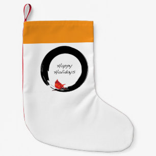 Zen-Kreis mit WeihnachtsKardinal Kleiner Weihnachtsstrumpf