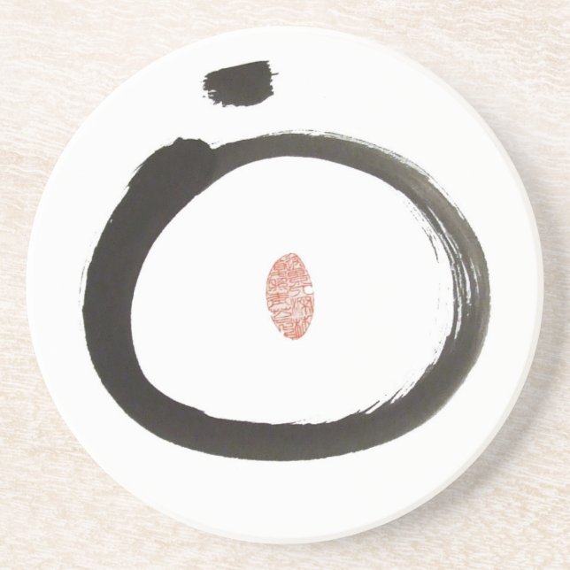 Zen-Kreis-Untersetzer Getränkeuntersetzer (Vorne)