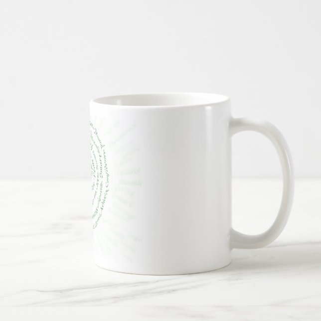 Zen-Kunst   "vibrieren Ihren Segen " Kaffeetasse (Rechts)