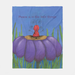 Zen Ladybug Fleecedecke