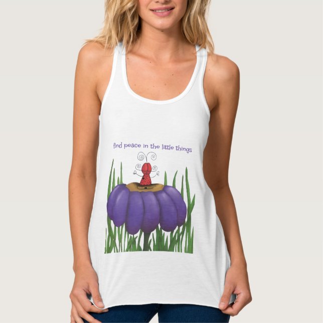 Zen Ladybug Tank Top (Vorderseite)