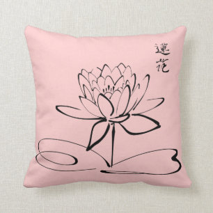 Zen-Lotos-Blume Kissen