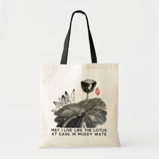 Zen Lotus Design/Zen Lifestyle Tragetasche