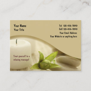 Zen-Massage-Design Visitenkarte