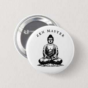 Zen Master - Buddha Meditation Button