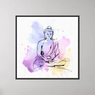 Zen-Meditation Malerei für Friedliche Wohngestaltu Leinwanddruck