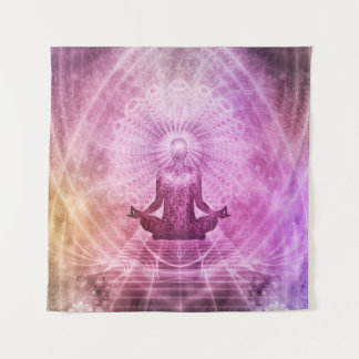 Zen Meditation Mandala Wall Tapestry Wandteppich