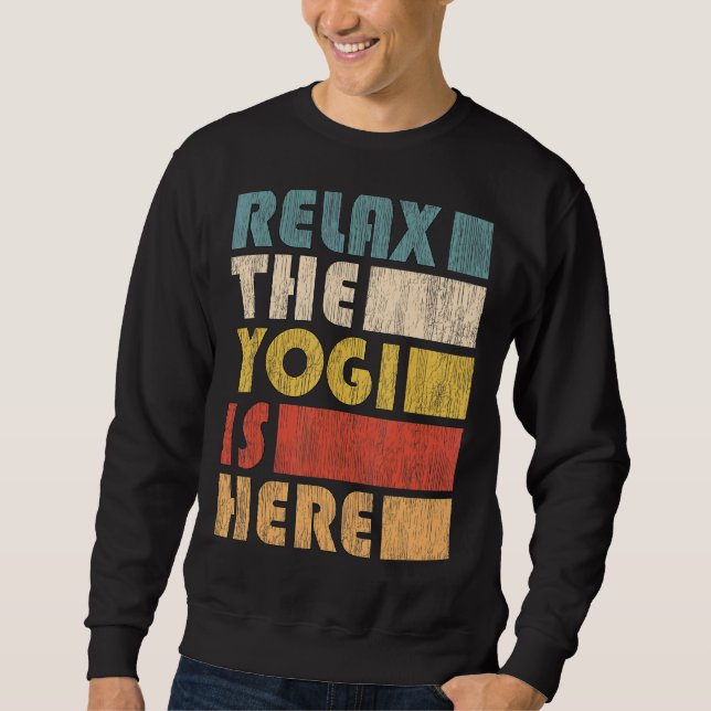 Zen Meditation Yoga Relax The Yogi Omm Sweatshirt (Vorderseite)