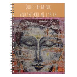 Zen-Meditations-Buddha-Kunst-gewundenes Notizbuch Notizblock