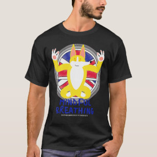 Zen meditierender Corgi Frieden Liebenswürdigkeit  T-Shirt
