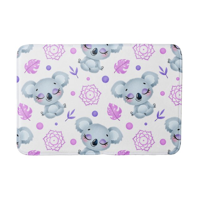 Zen meditierender Koala  Badematte (Vorderseite)