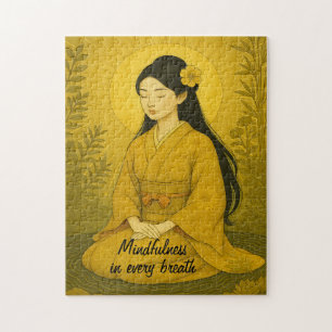 Zen Medizin Kunst Mindfulness Yoga Gelbe Angewohnh