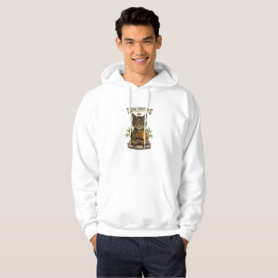 Zen-Meister-Katze Lustiges Entspanntes Graues Tabb Hoodie
