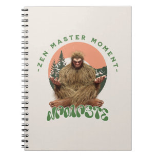 Zen-Meister-Moment Namaste - Bigfoot-Meditation Notizblock