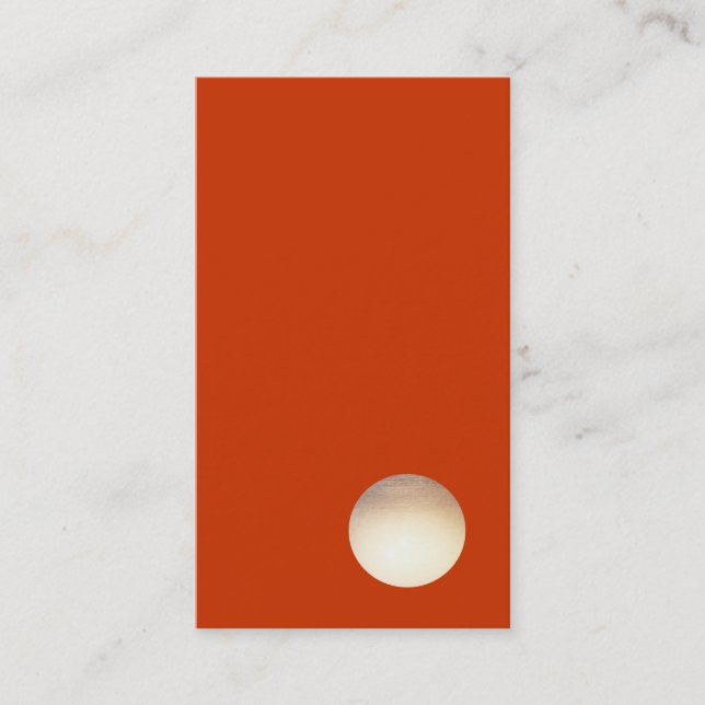 Zen Minimalistische Imitate Goldene Foil Circle Co Visitenkarte (Vorderseite)