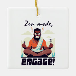 Zen-Modus, Engage! ⚡ Erwachsene ist ein Glitch Keramikornament