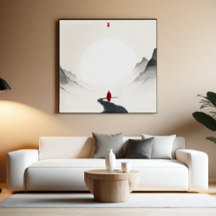 Zen Monk Wine tasting in der Fattoria Moncucchetto Poster
