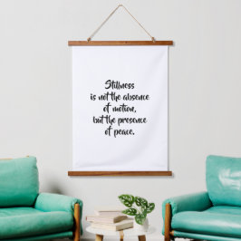 Zen-Motivationszitat-Wandkunst | Minimalistischer  Wandteppich Mit Holzrahmen