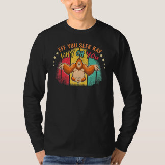 Zen Namaste Tier-Meditation Warum Du Affe Pilat T-Shirt