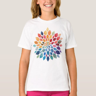 Zen Nature Leaf Mandala T-Shirt