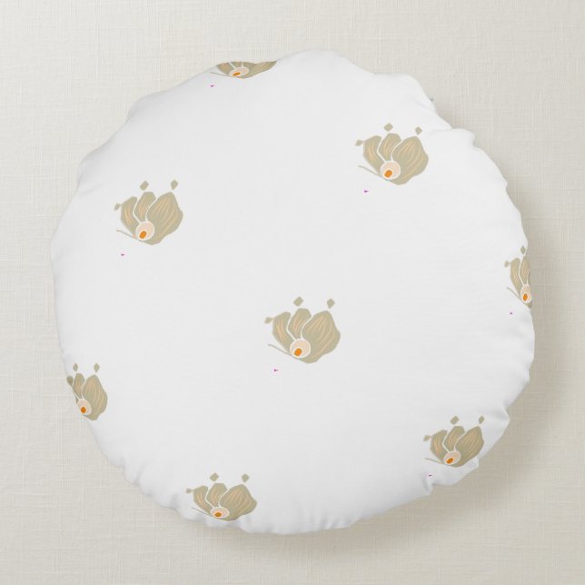 Zen nature Round Pillow Rundes Kissen (Rückseite)