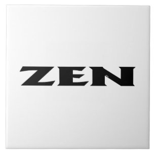 Zen noir blanc grand carreau