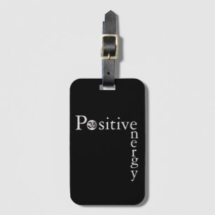 Zen Om positive Energie Minimalistisch Schwarz und Gepäckanhänger