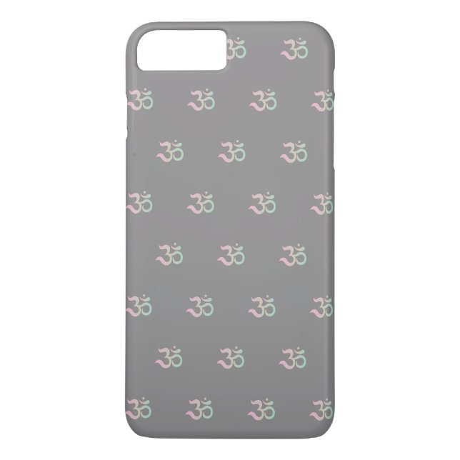 Zen Om Symbol Gray Pastel Unique iPhone Gehäuse Case-Mate iPhone Hülle (Rückseite)