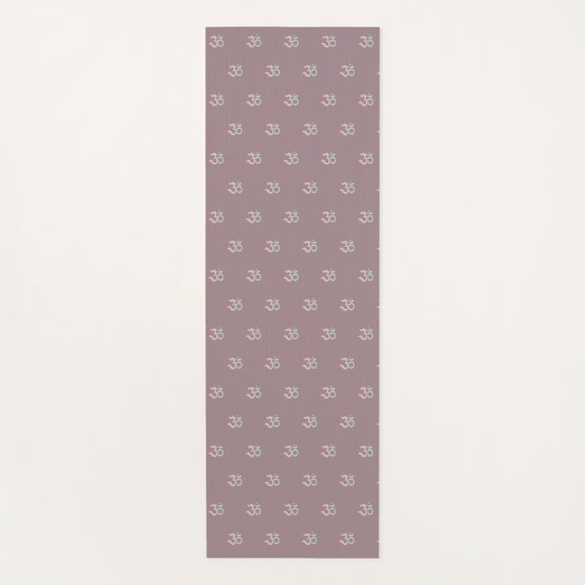Zen Om Symbol Muster staubrosa Yogamatte (Vorderseite)